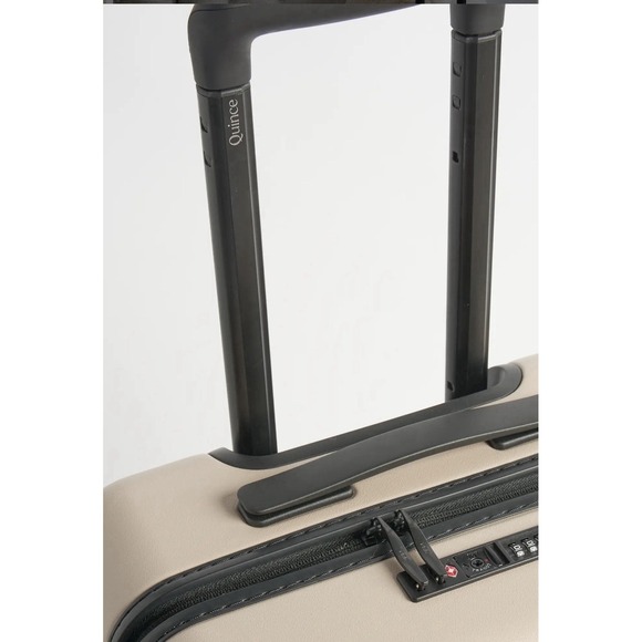 Quince Carry On Suitcase 20" Tan Polycarbonate Hard Shell Luggage New - Picture 6 of 10